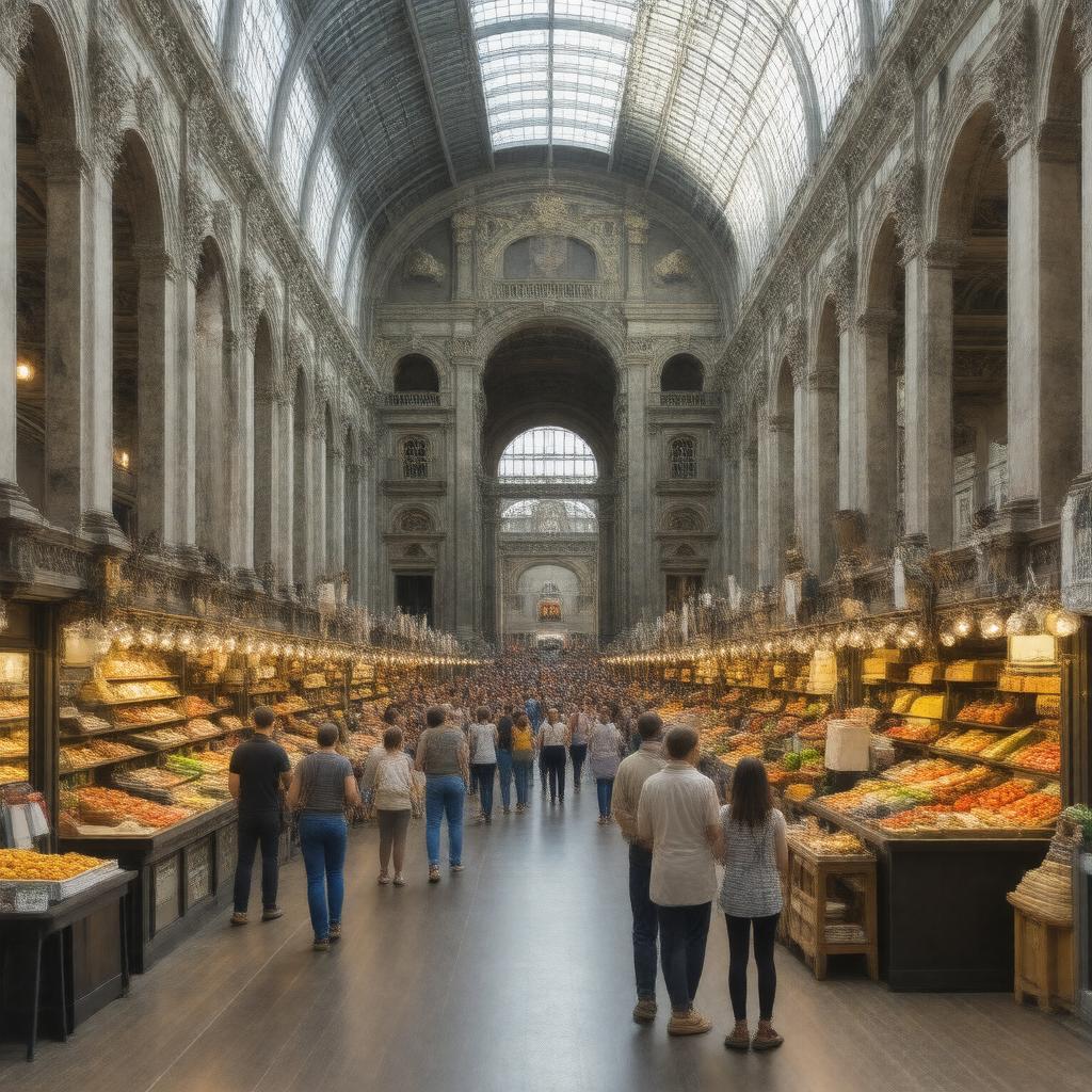 AI-created image of Reading Terminal Market
