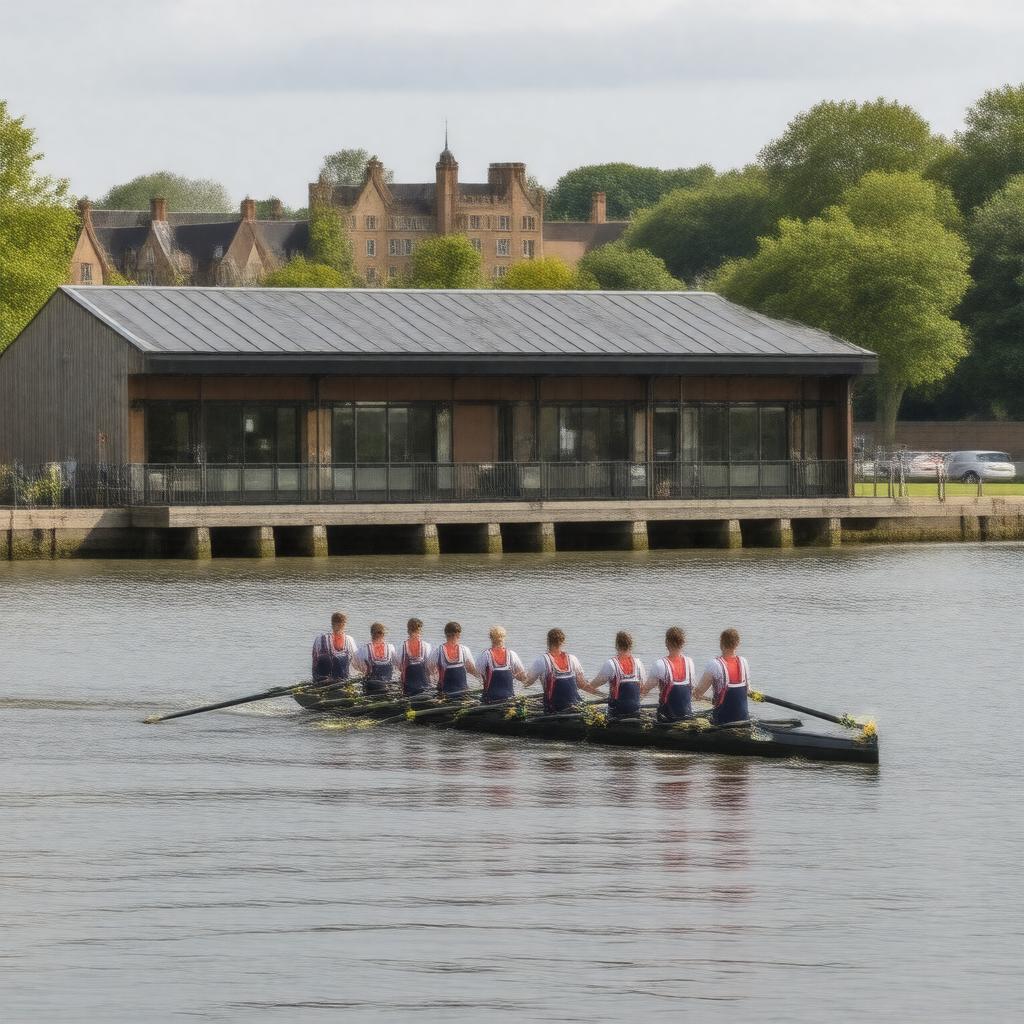 Click to view larger image AI-created image of Reading University Boat Club