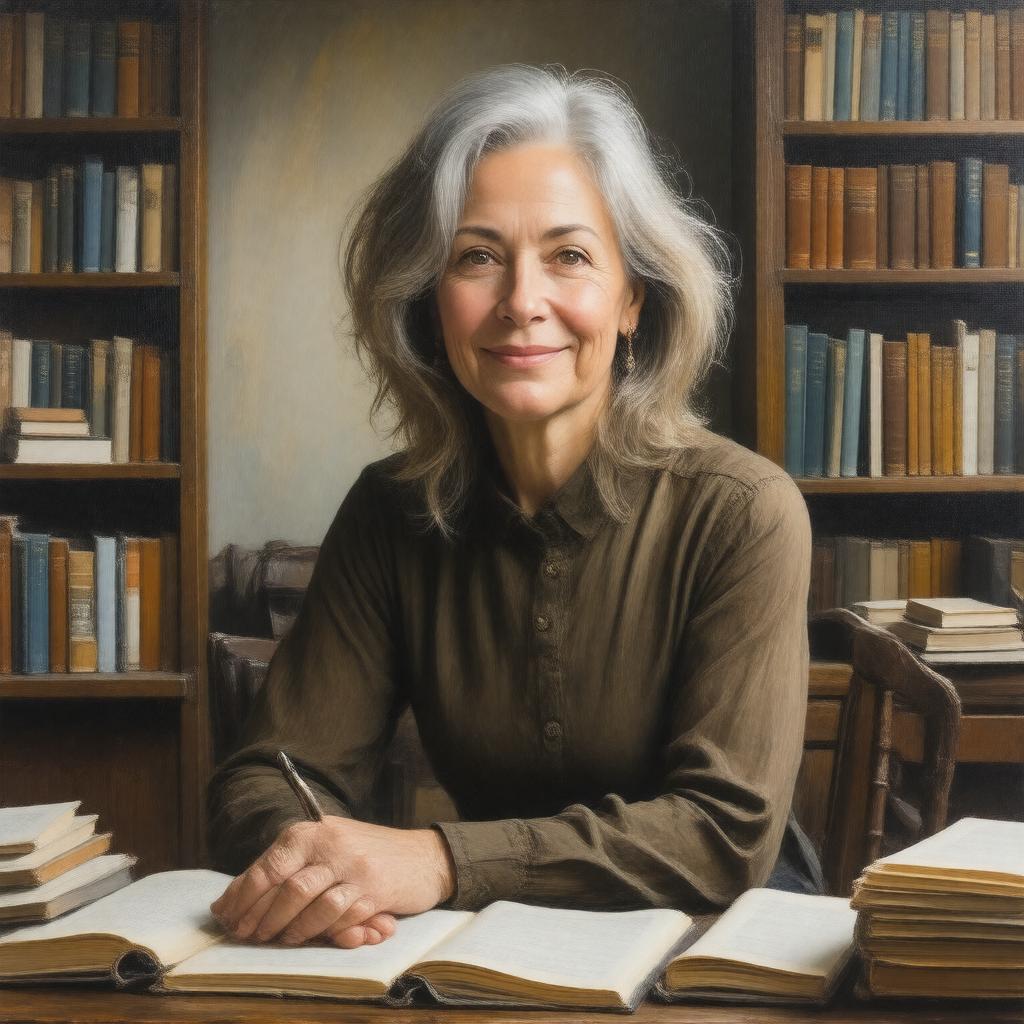 AI-created image of Rebecca Goldstein