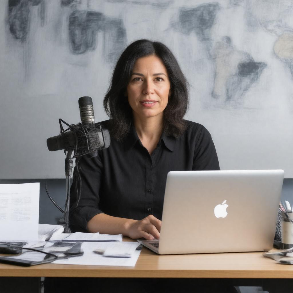 AI-created image of Rebecca Hersher