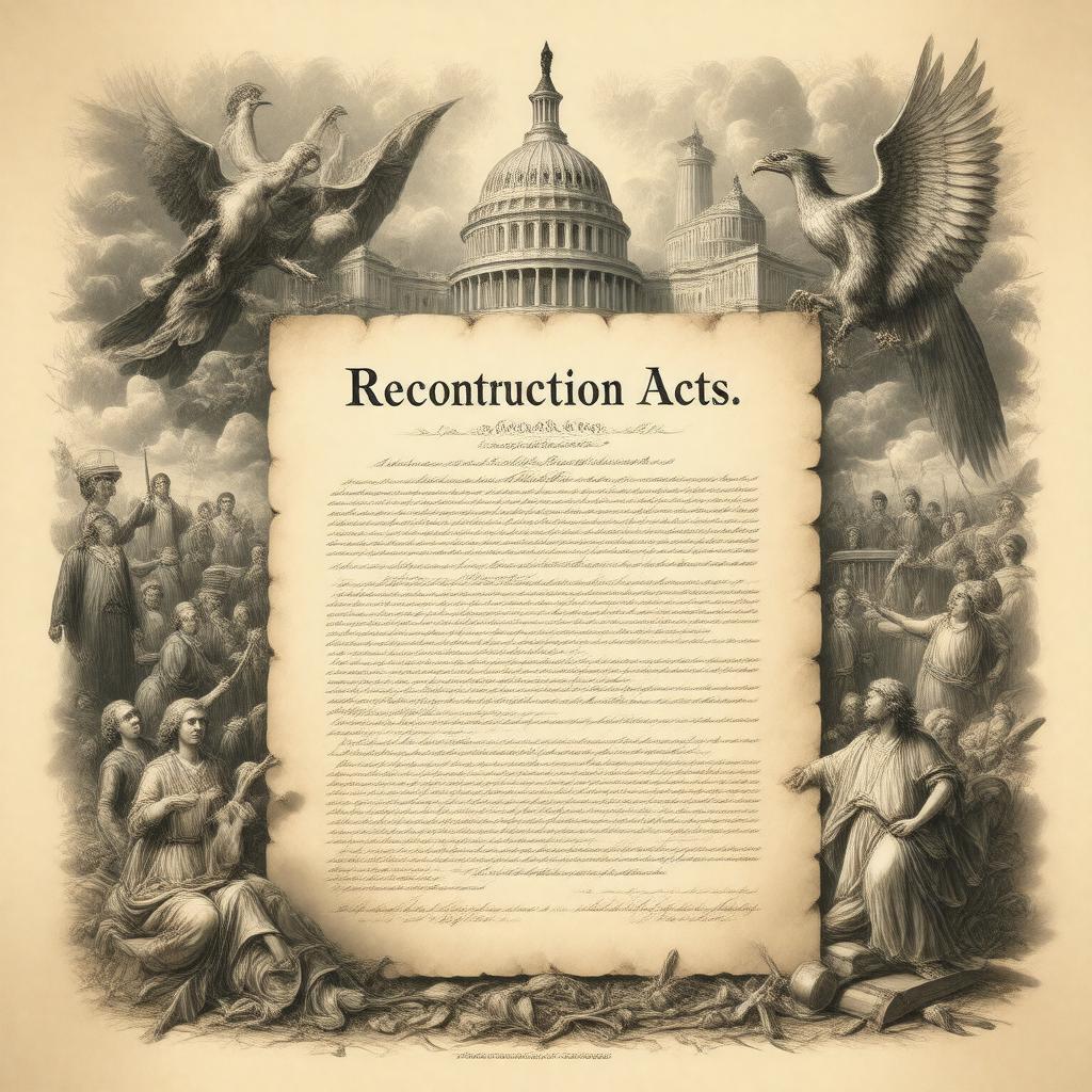AI-created image of Reconstruction Acts