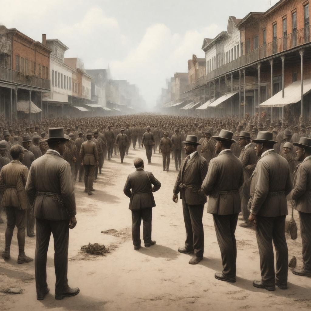 AI-created image of Reconstruction era