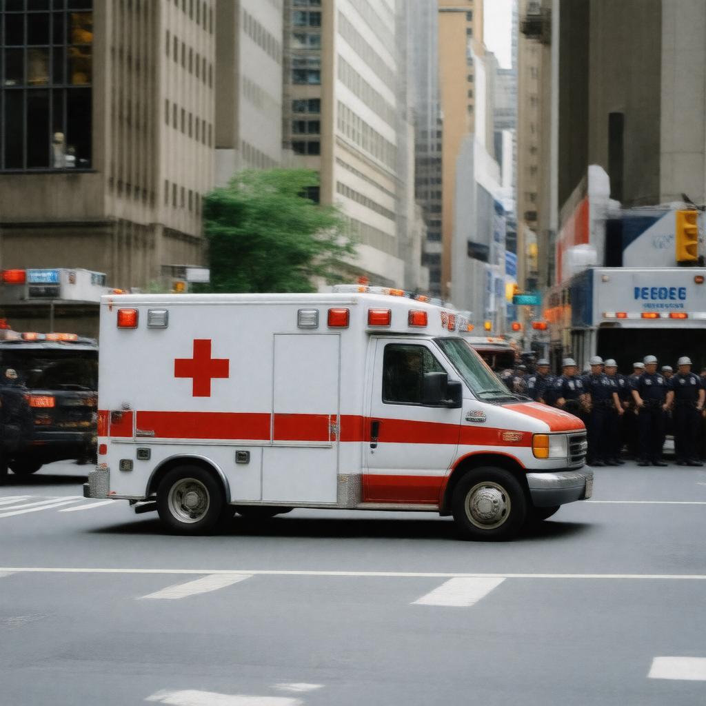 Click to view larger image AI-created image of Red Cross Ambulance Corps