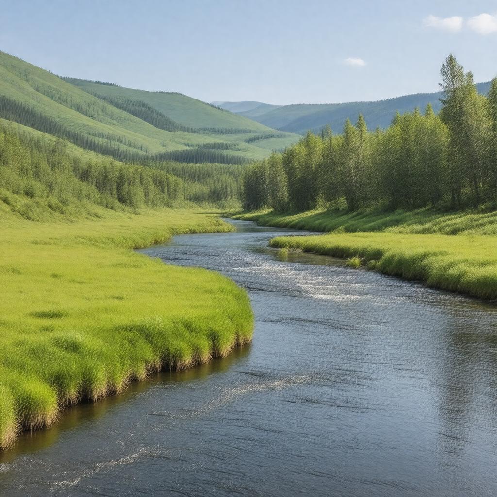 AI-created image of Red Deer River