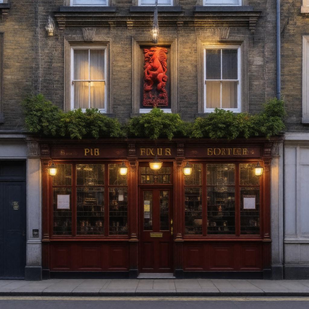 AI-created image of Red Lion, Holborn