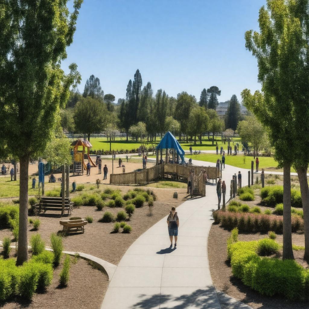 Click to view larger image AI-created image of Red Morton Community Park
