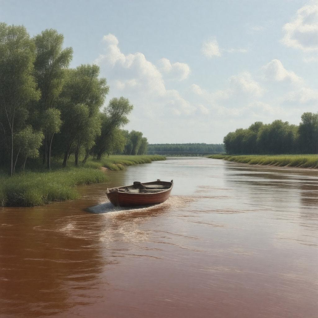 AI-created image of Red River of the North