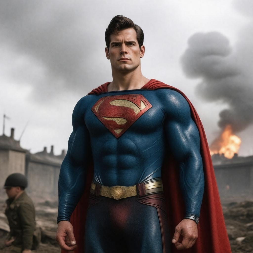 AI-created image of Red Son Superman