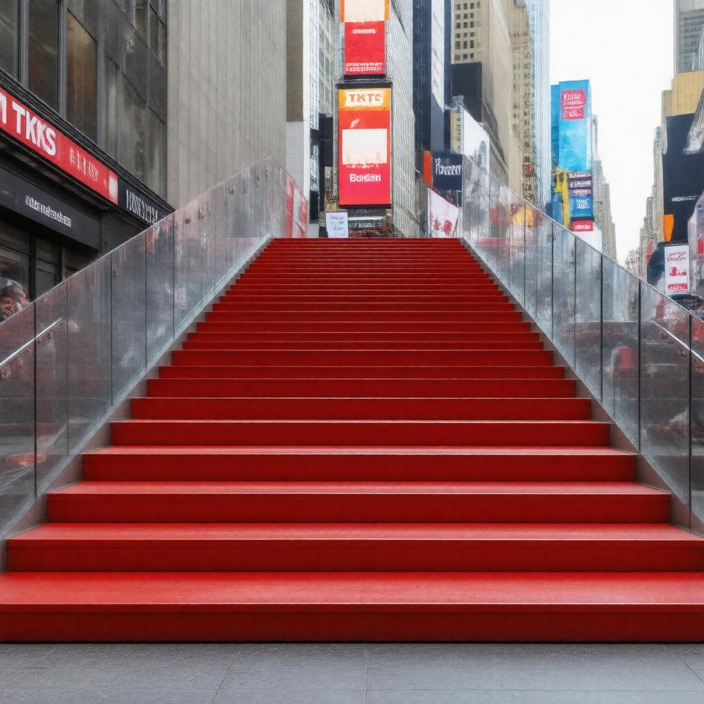 AI-created image of Red Steps