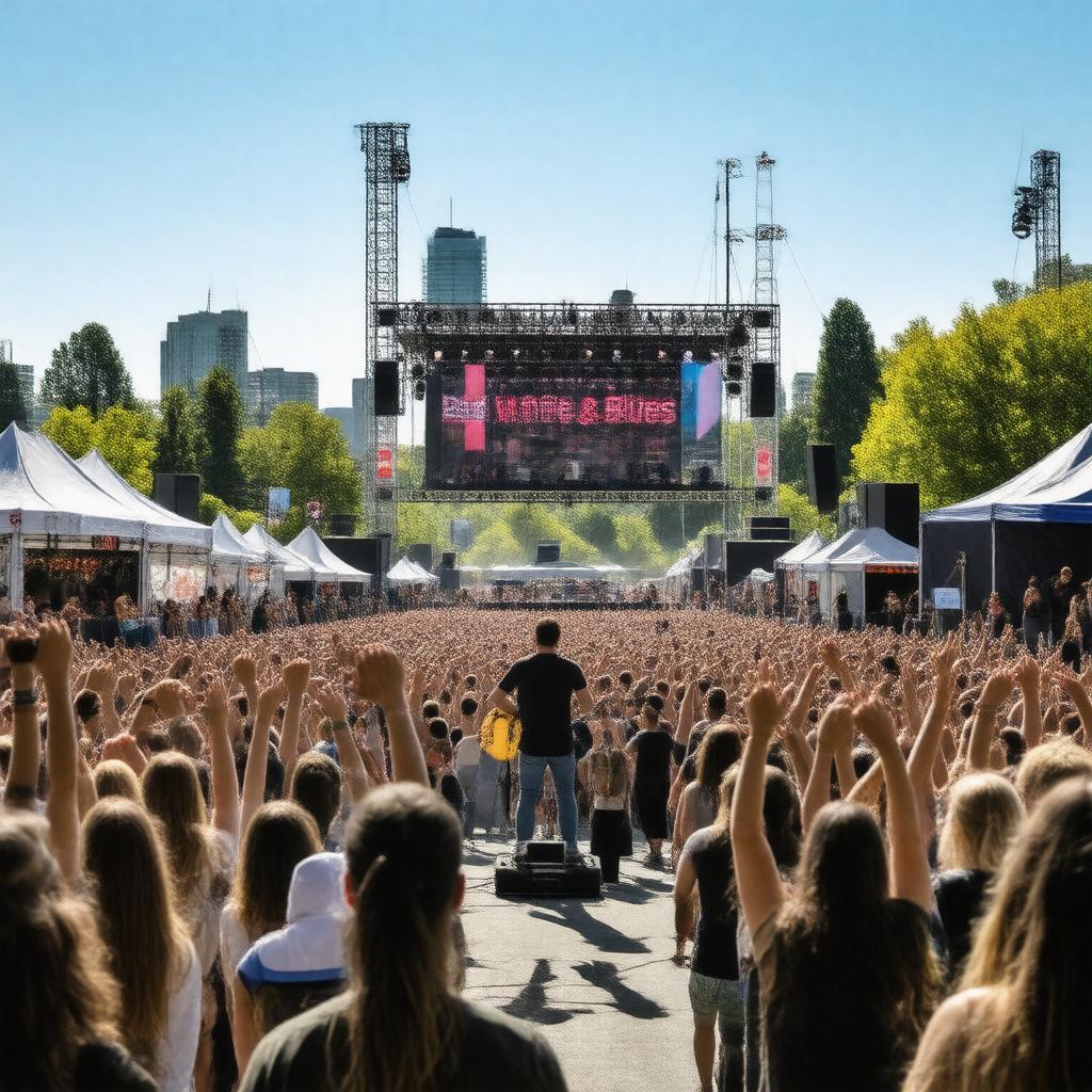 AI-created image of Red White & Blues Festival