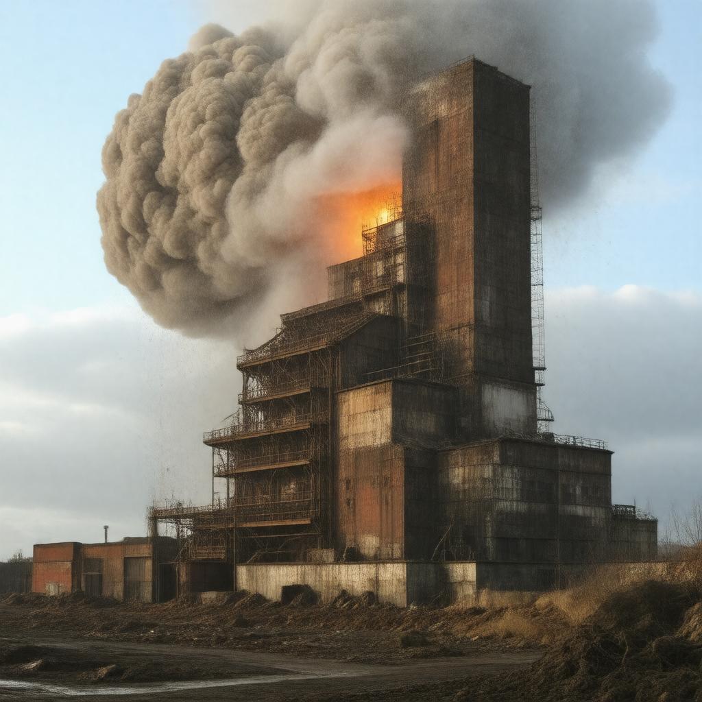Click to view larger image AI-created image of Redcar Blast Furnace