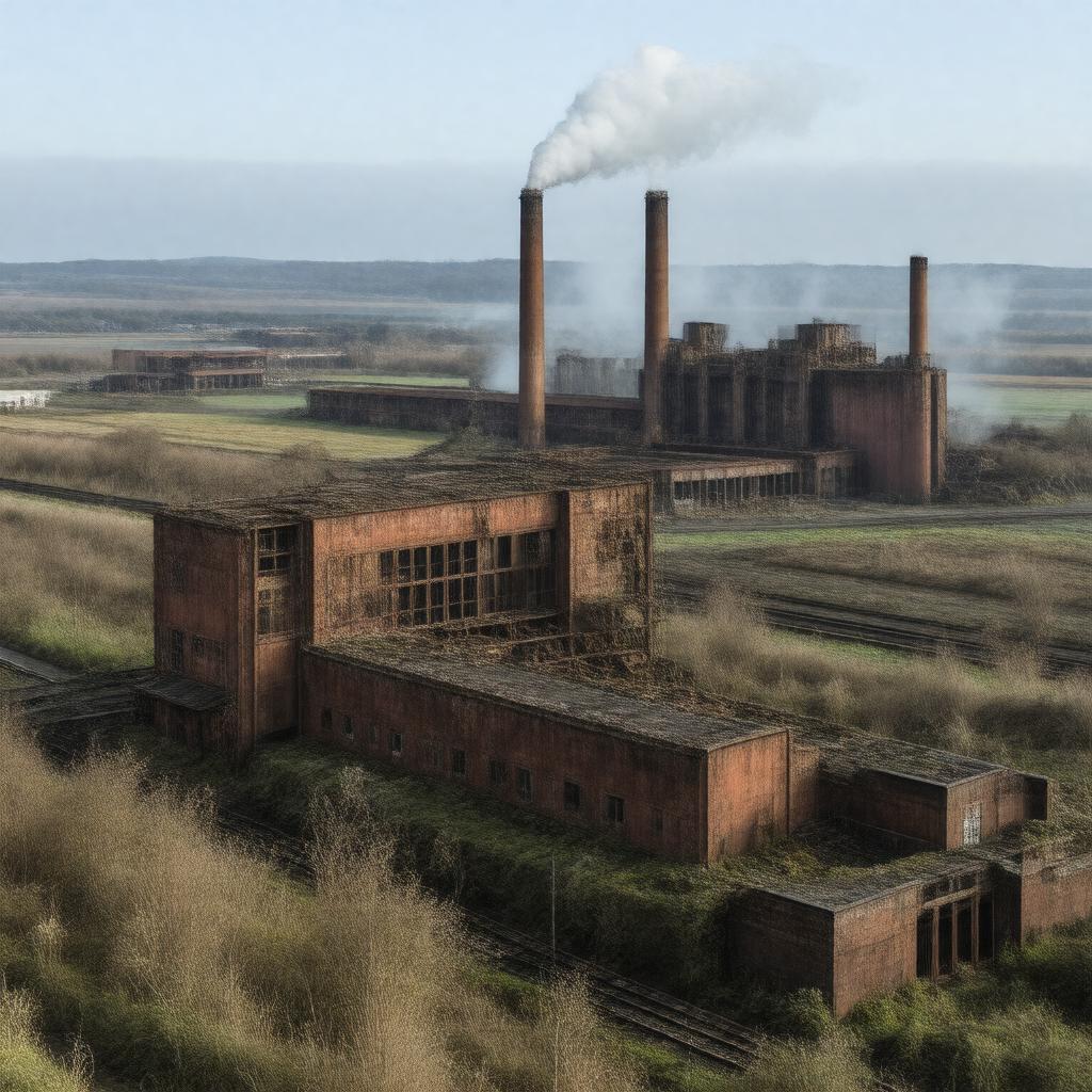 AI-created image of Redcar Steelworks