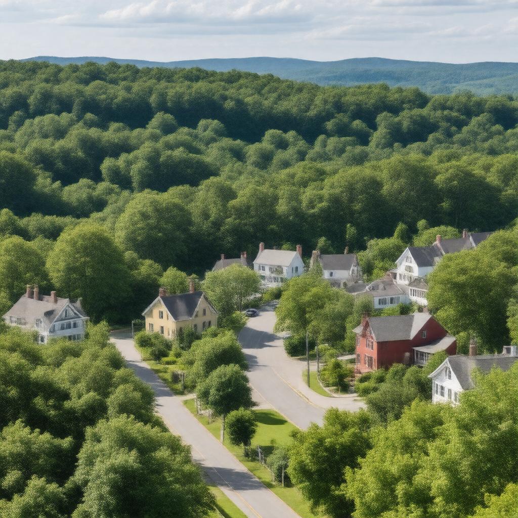 Click to view larger image AI-created image of Redding, Connecticut, United States