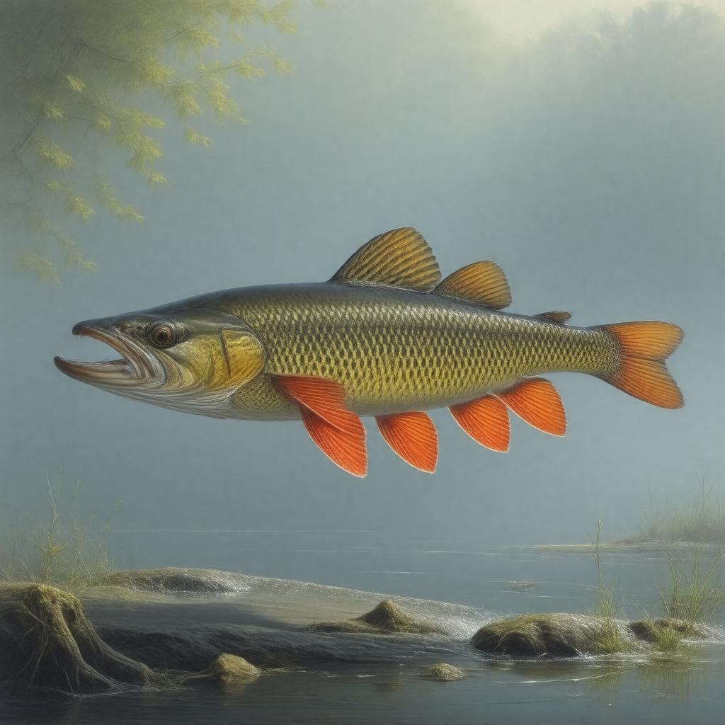 Click to view larger image AI-created image of Redfin pickerel