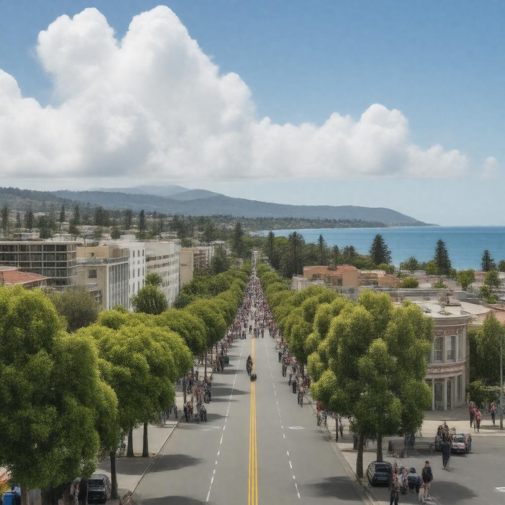 AI-created image of Redwood City, California, United States