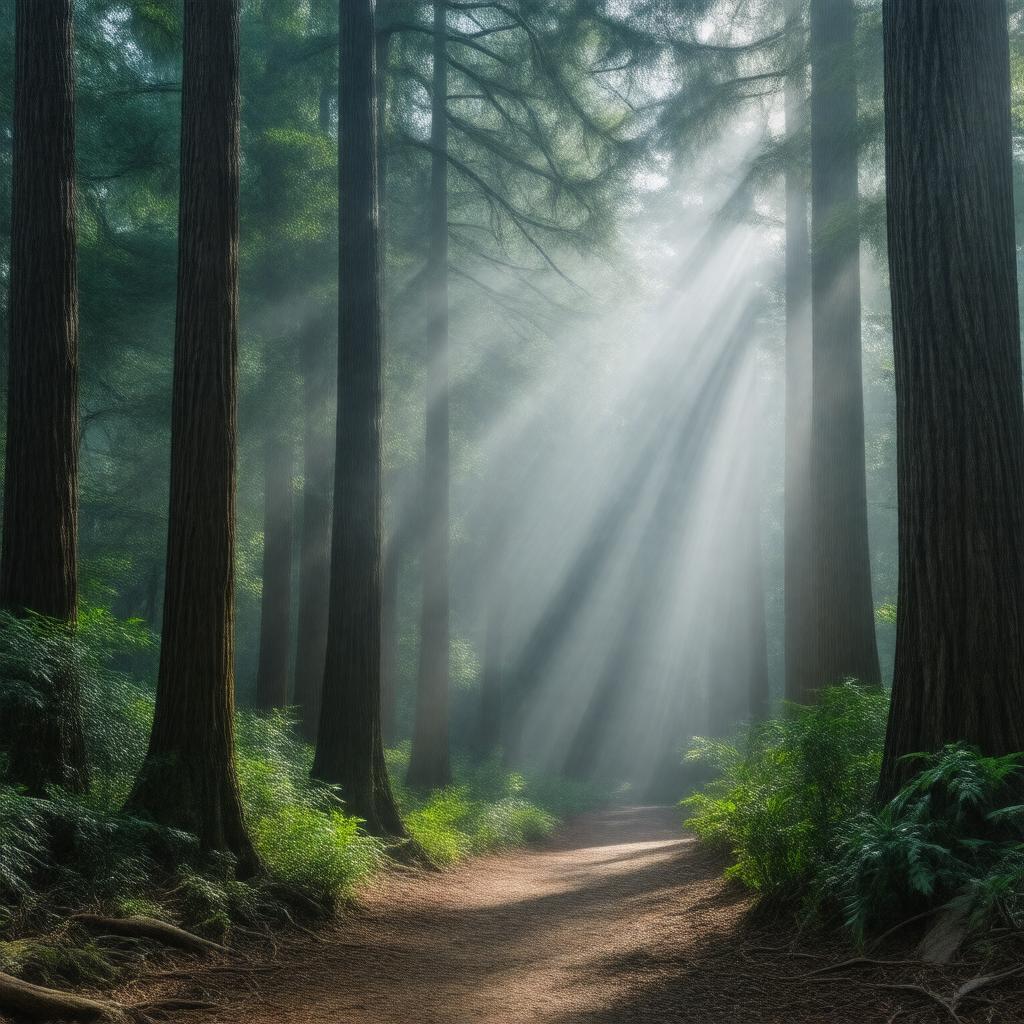 AI-created image of Redwood Grove
