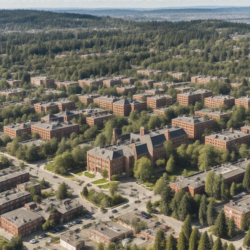 AI-created image of Reed College