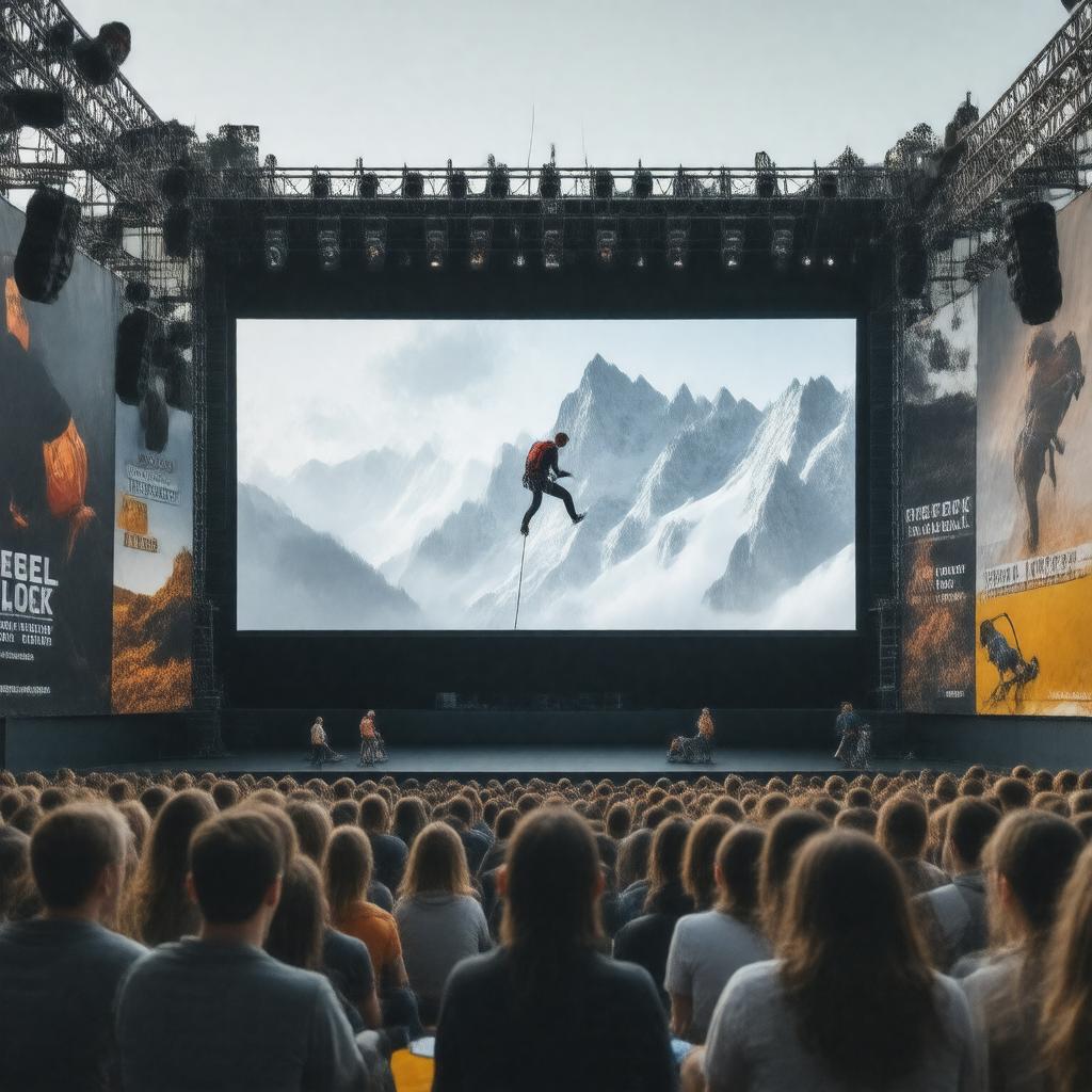 Click to view larger image AI-created image of Reel Rock Film Tour