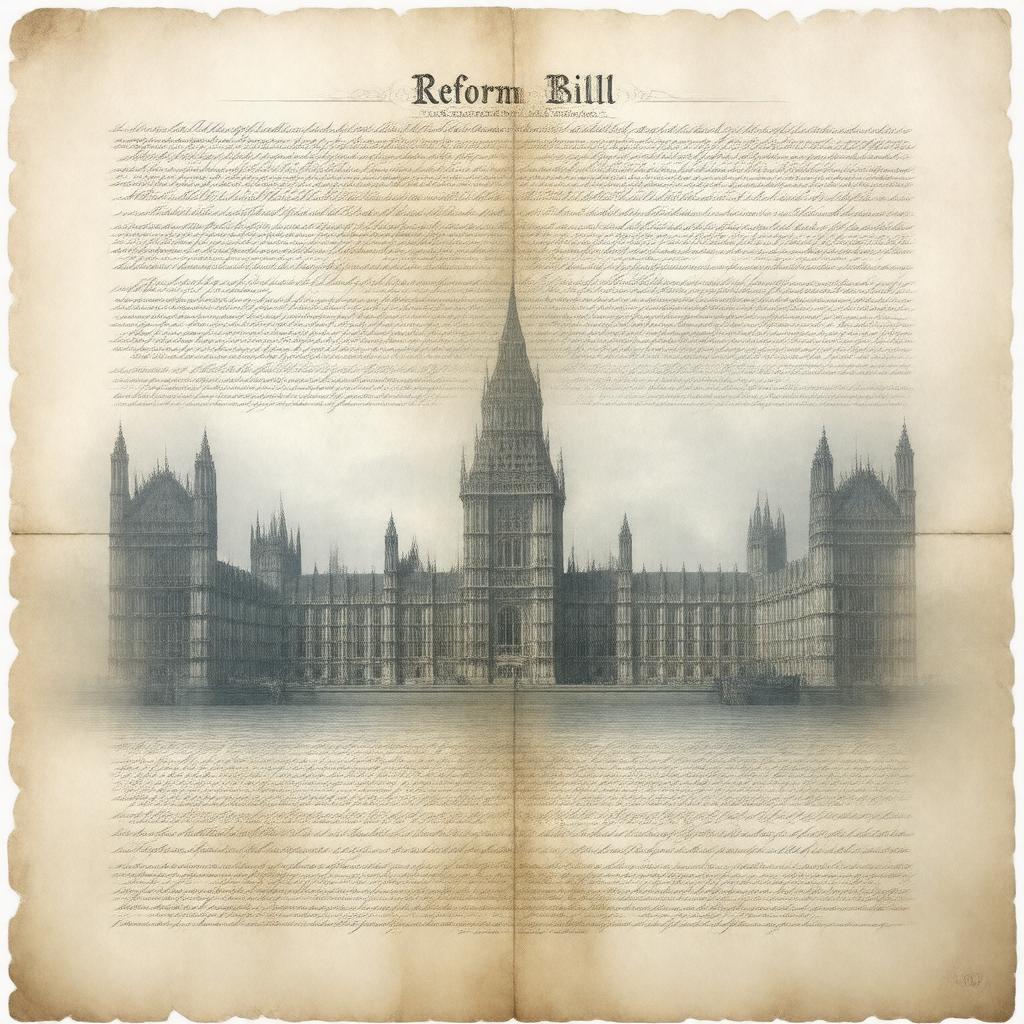Click to view larger image AI-created image of Reform Bill of 1860