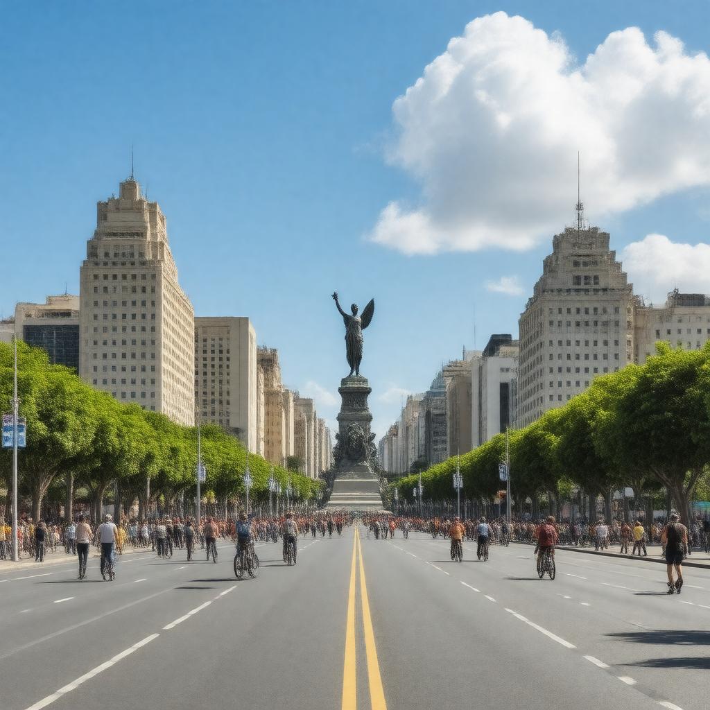 AI-created image of Reforma Avenue