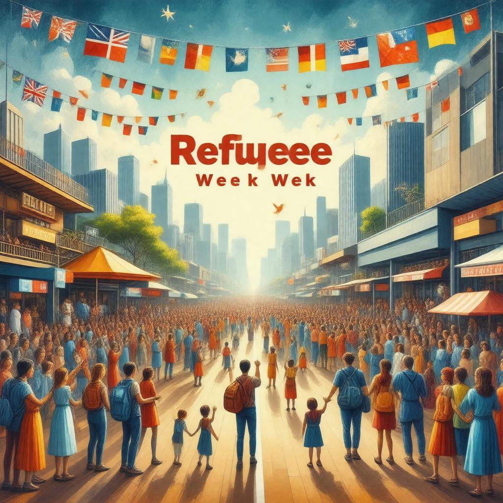 AI-created image of Refugee Week
