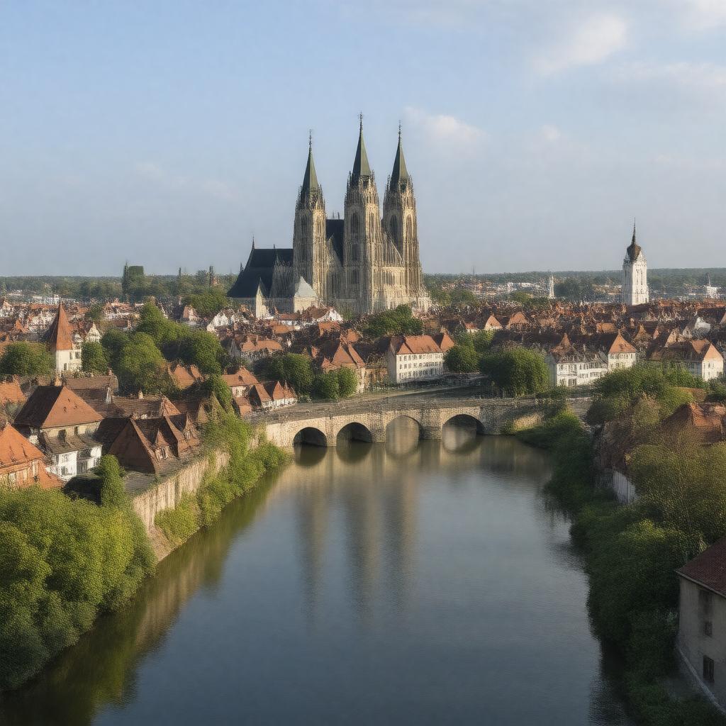 AI-created image of Regensburg, Germany