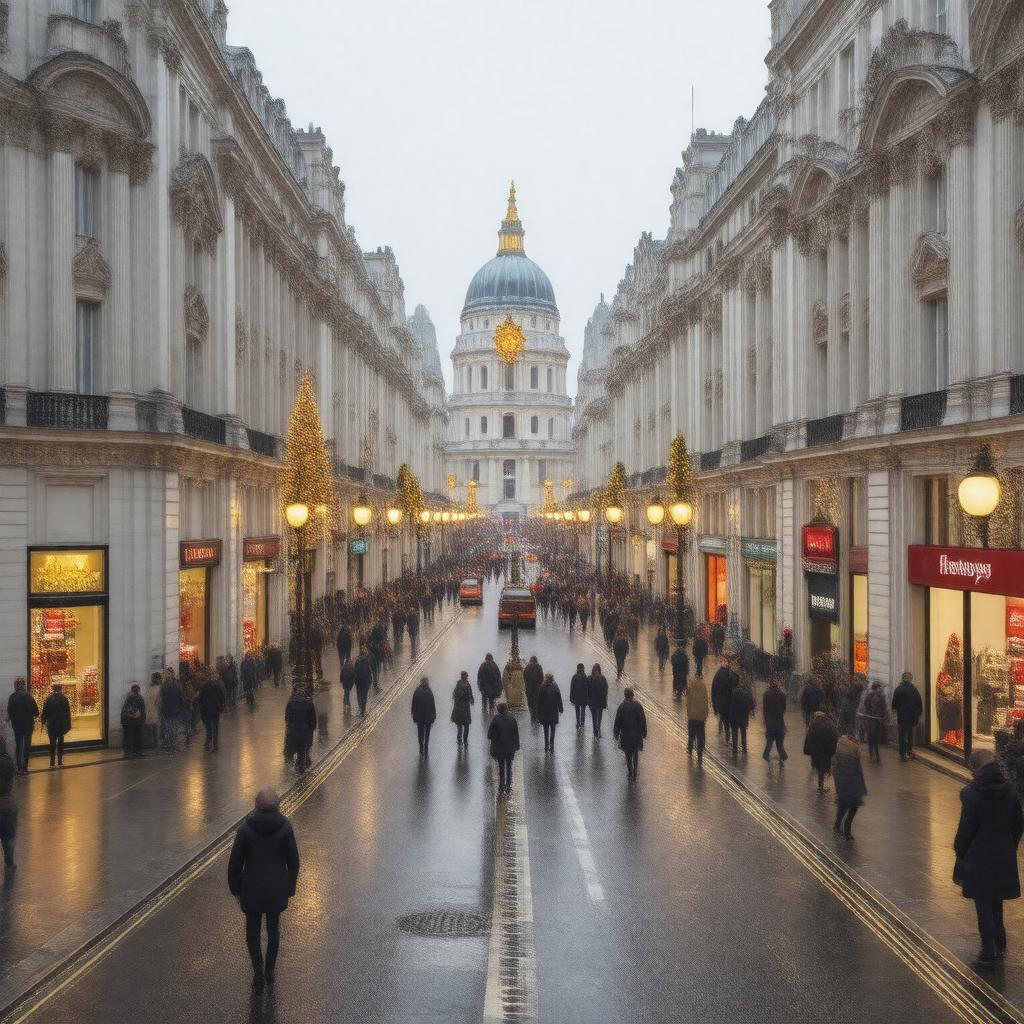 AI-created image of Regent Street, London