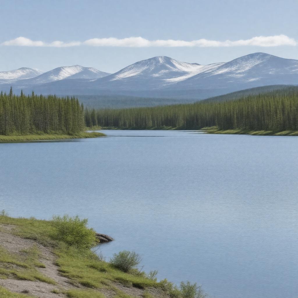 Click to view larger image AI-created image of Reindeer Lake