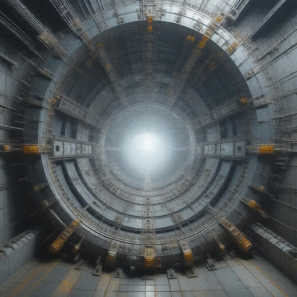 AI-created image of Relativistic Heavy Ion Collider