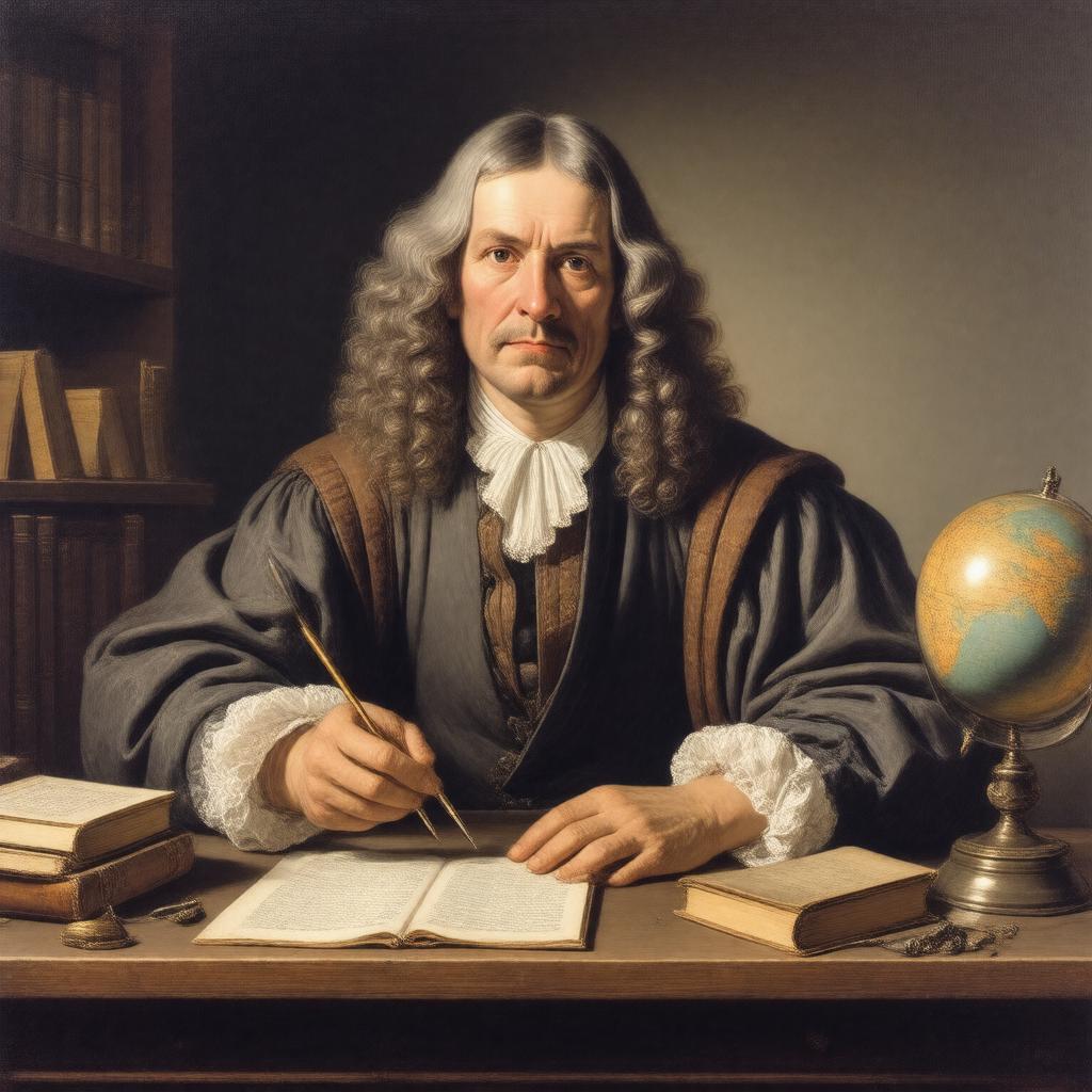 AI-created image of René Descartes