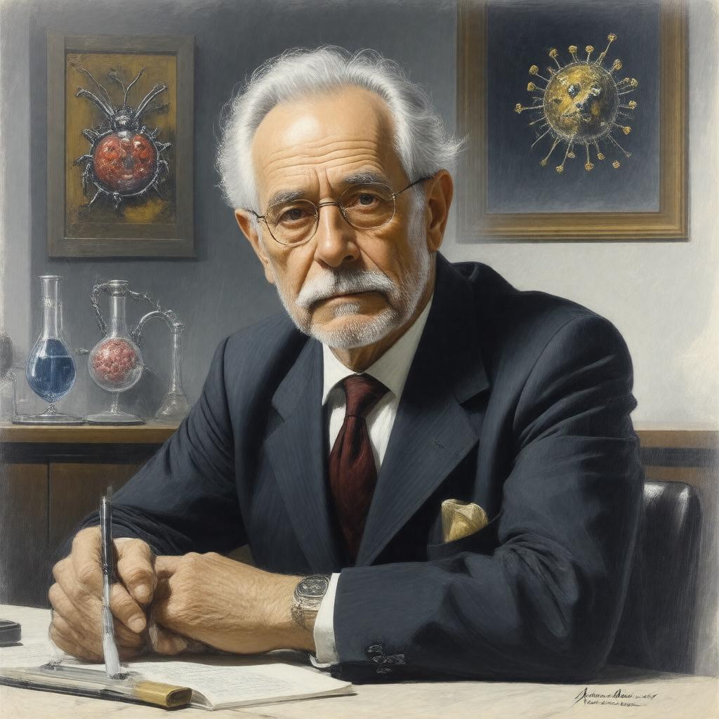 AI-created image of Renato Dulbecco