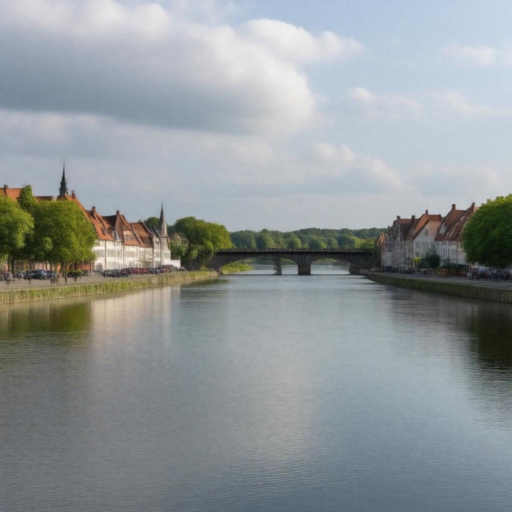 AI-created image of Rendsburg, Germany