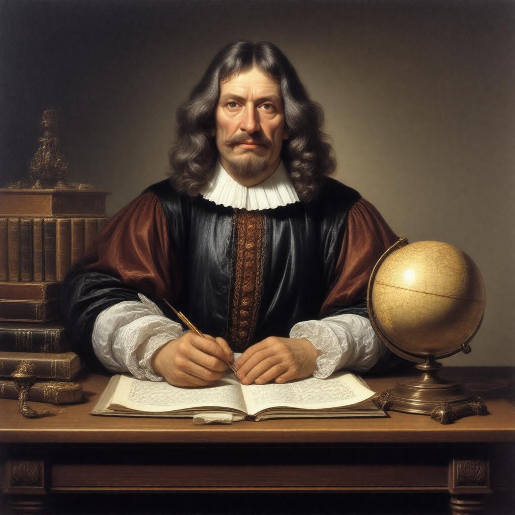 AI-created image of Rene Descartes