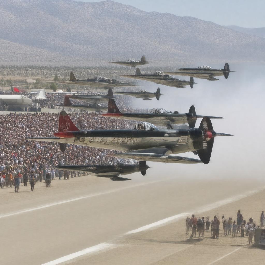 Click to view larger image AI-created image of Reno Air Races
