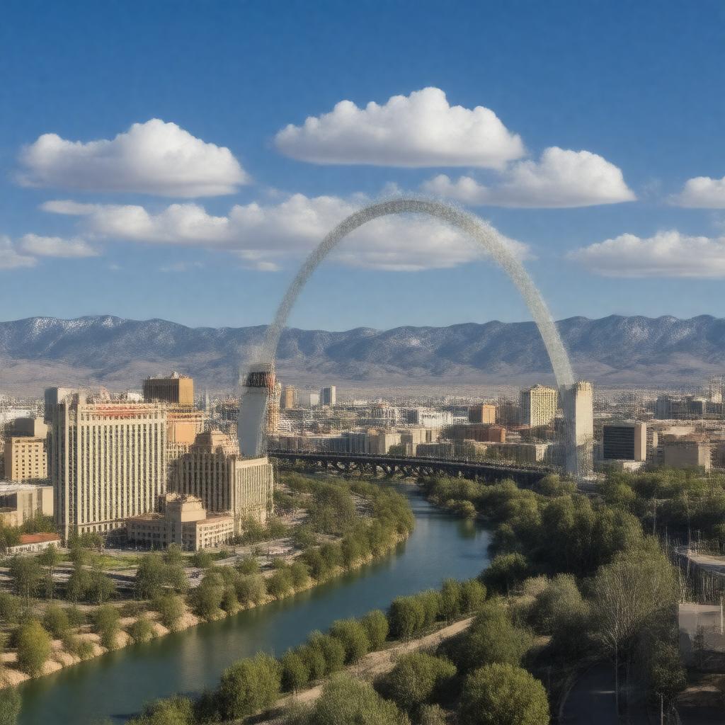 AI-created image of Reno, Nevada, United States