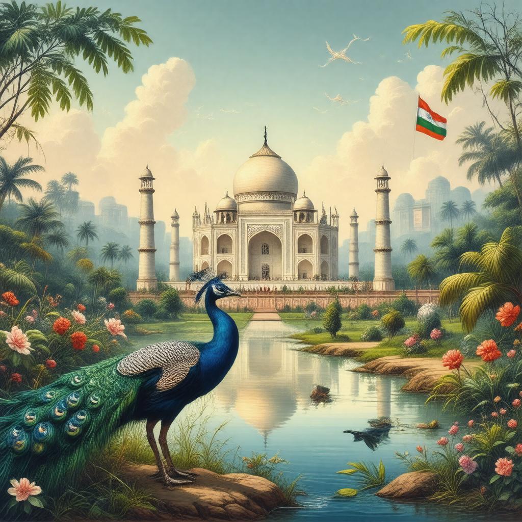 AI-created image of Republic of India