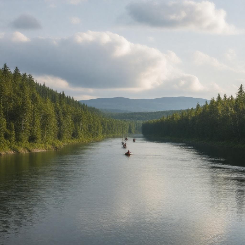 AI-created image of Restigouche River