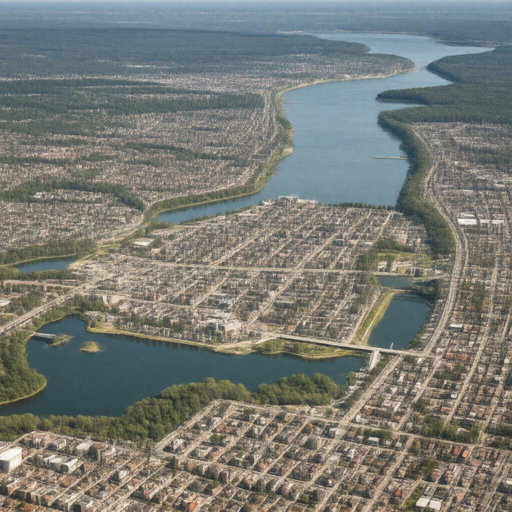 AI-created image of Reston, Virginia, United States