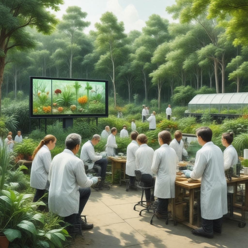AI-created image of Restoration Ecology Lab