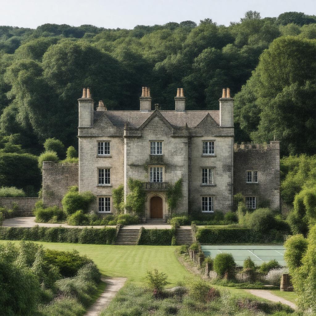 AI-created image of Restormel Manor