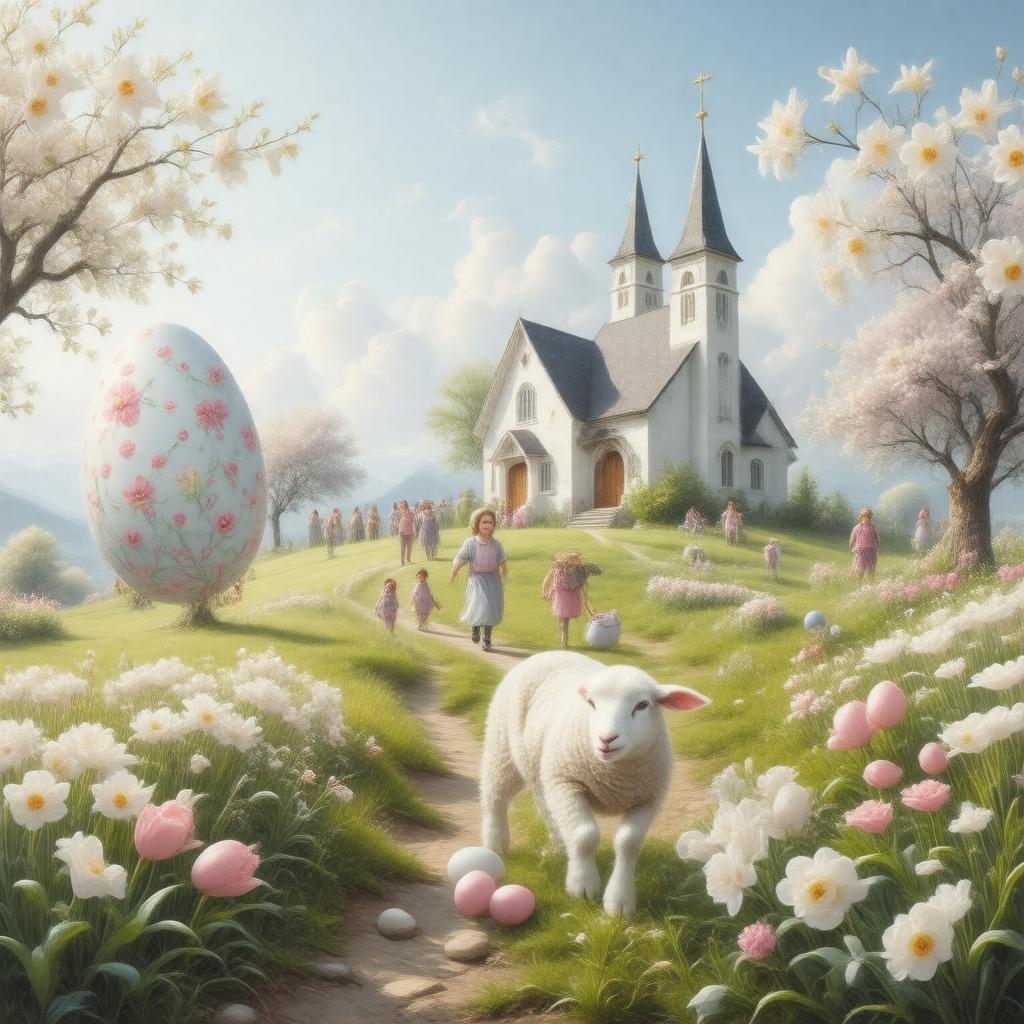 AI-created image of Resurrection Sunday