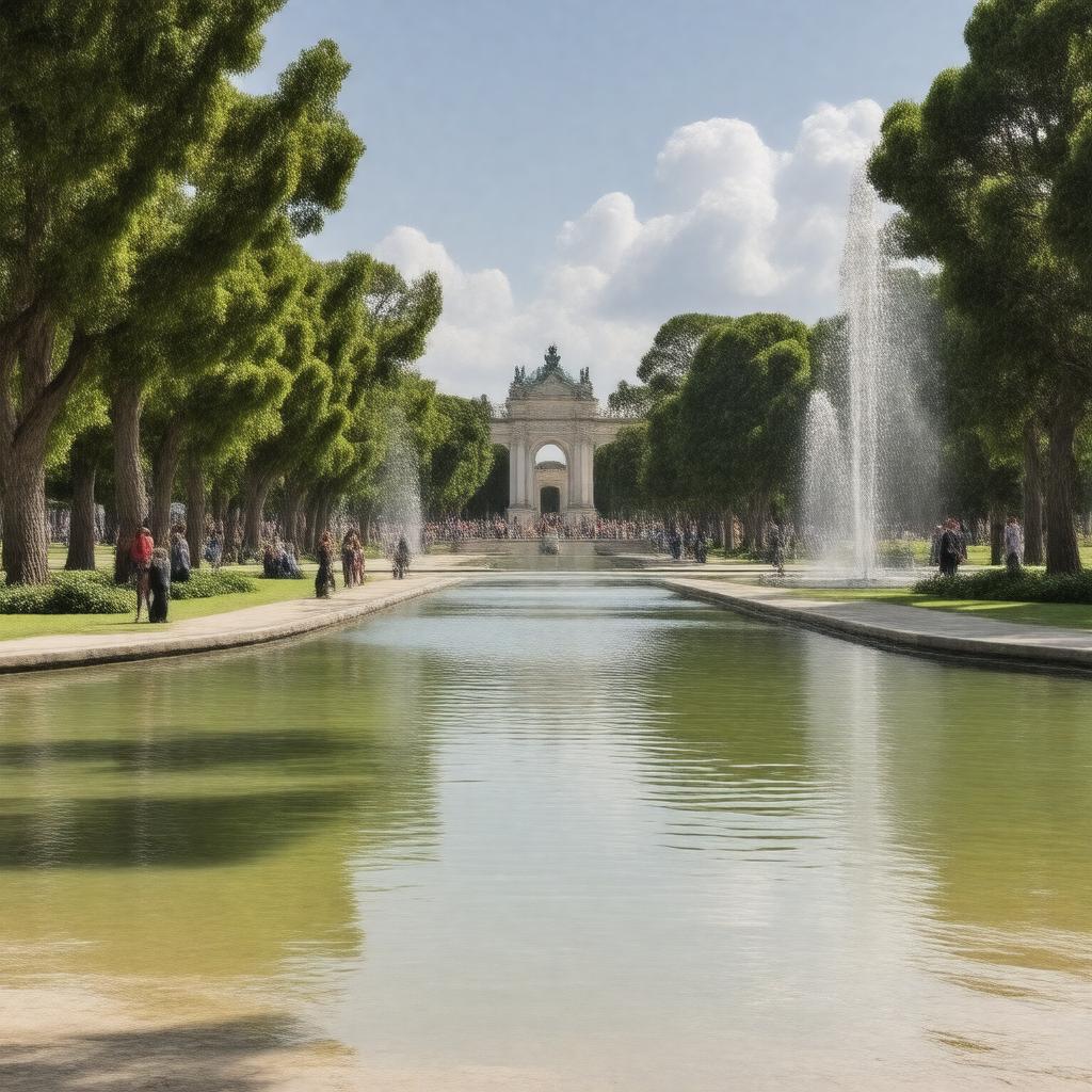 AI-created image of Retiro Park