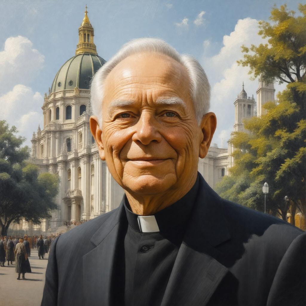 AI-created image of Rev. Theodore Hesburgh