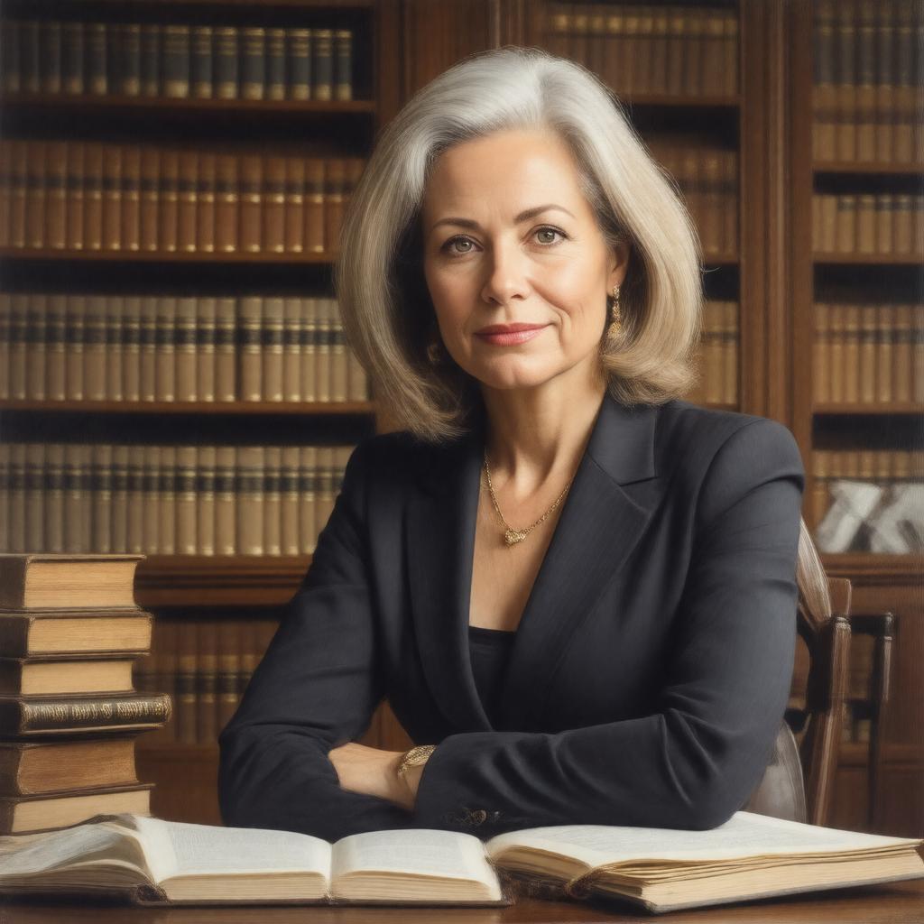 Click to view larger image AI-created image of Reva Siegel