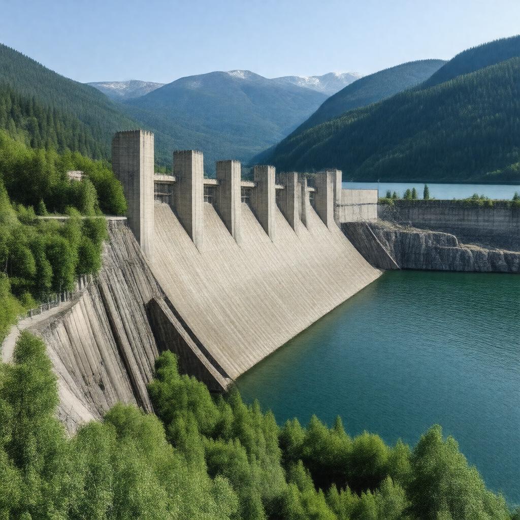 Click to view larger image AI-created image of Revelstoke Dam