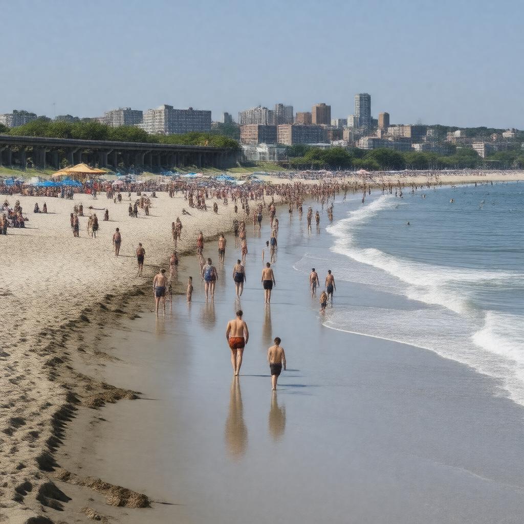 AI-created image of Revere Beach
