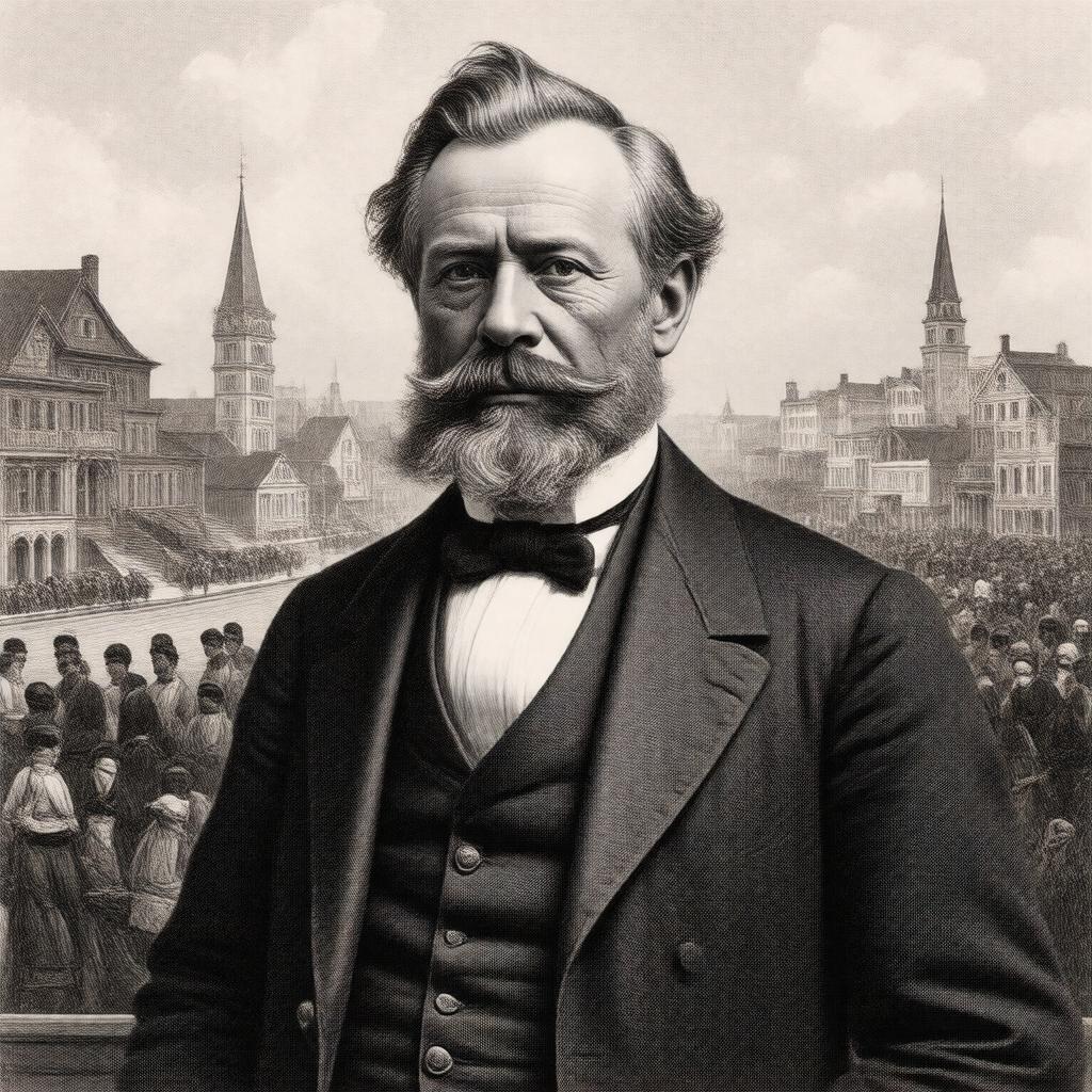 Click to view larger image AI-created image of Reverend Harris G. Joplin