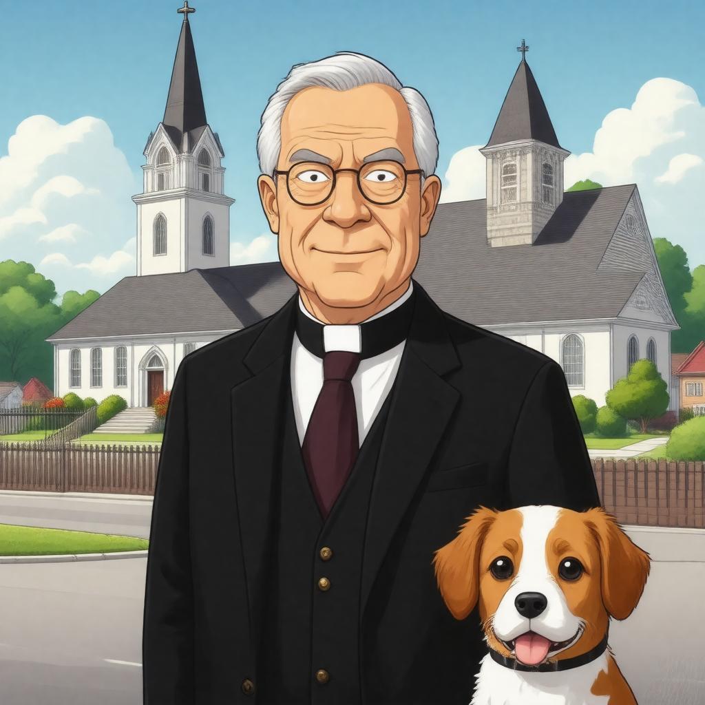 AI-created image of Reverend Lovejoy
