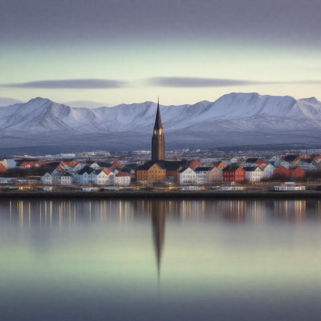 AI-created image of Reykjavik