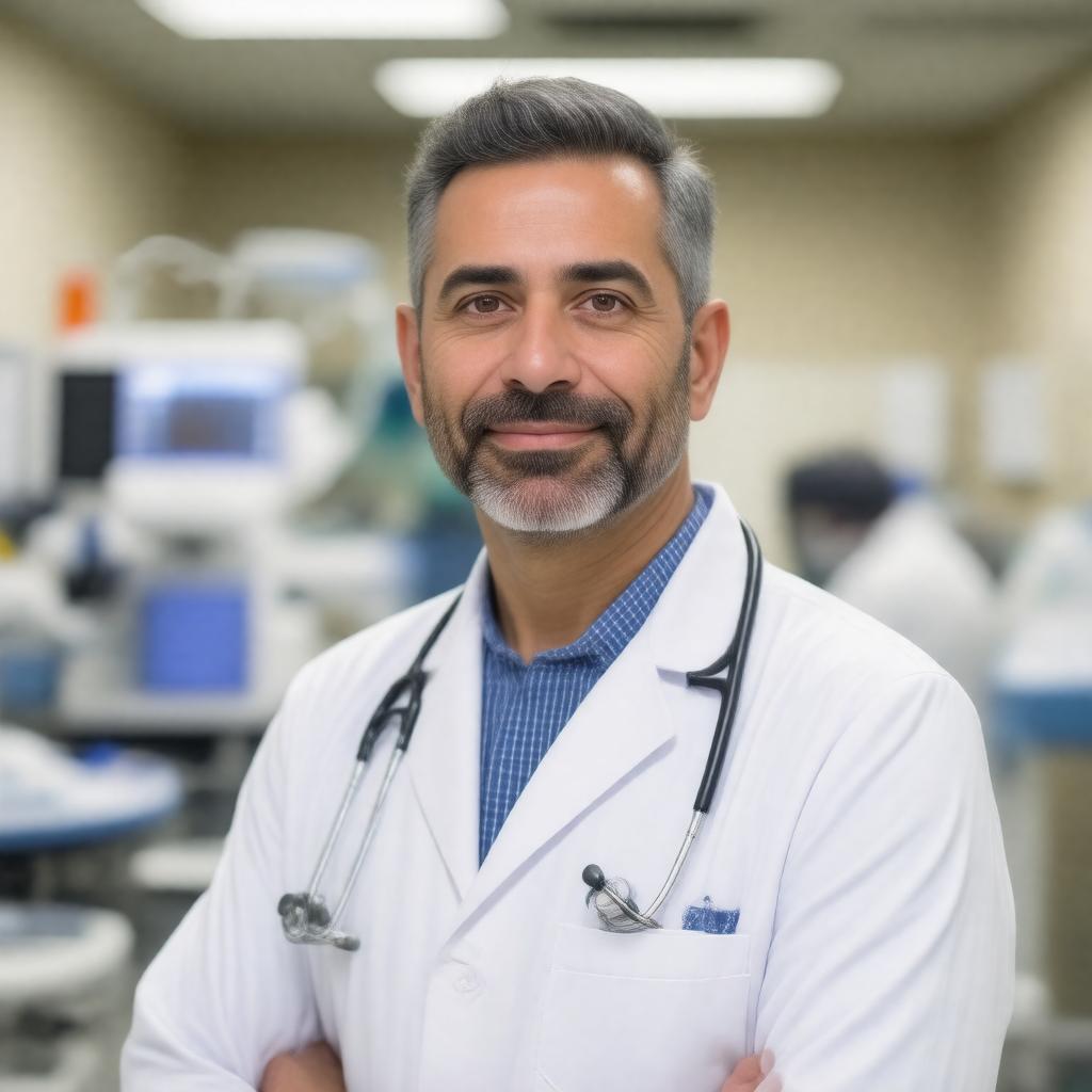 Click to view larger image AI-created image of Reza Jarrahy